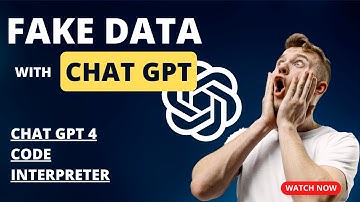 How to Use Chat GPT 4 Code Interpreter for Generating Dummy Data