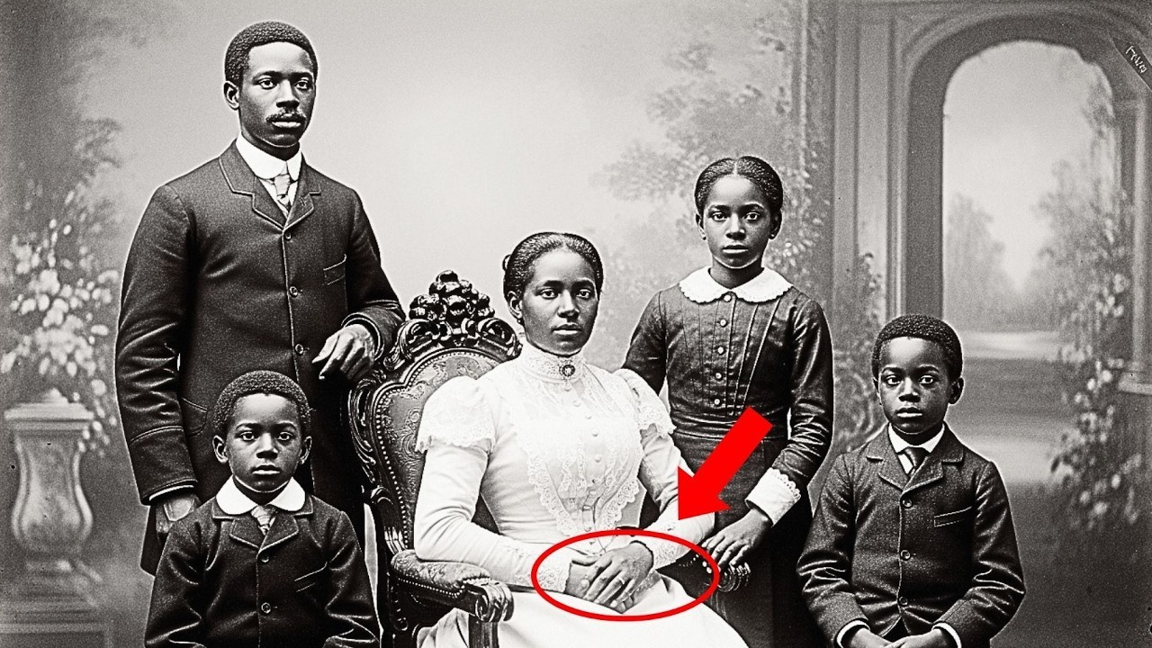 It was just a family portrait in 1890 — but when experts zoom in, they discover a hidden secret