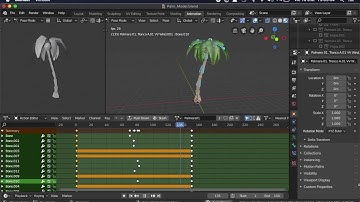 Wind effect with Blender [Palm trees]