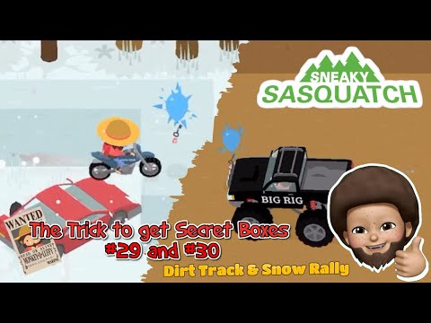 Sneaky Sasquatch - Simple & Easy way to get the Secret Caches #29 and #30 | Dirt Track & Snow Rally
