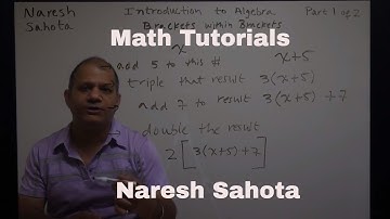 Introduction to Algebra Brackets Within Brackets Part 1 of 2