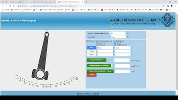 V lab-Moment of Inertia of connecting rod