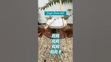 Evans RealFeel Attacktile Mountable Drum Pad - 10” Single Stroke Roll | RLRL | Drum Rudiments