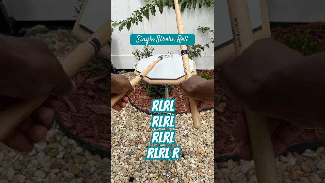 Evans RealFeel Attacktile Mountable Drum Pad - 10” Single Stroke Roll | RLRL | Drum Rudiments auf YouTube ansehen Evans RealFeel Attacktile Mountable Drum Pad - 10” Single Stroke Roll | RLRL | Drum Rudiments auf YouTube ansehen