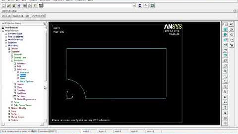 Plane stress analysis using CST element in ansys12 APDL