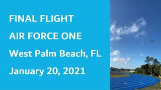 Air Force One Spotted on Final Approach to Palm Beach International