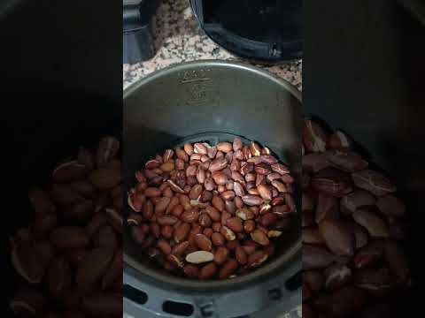 تحميص فول سوداني على ارفراير 