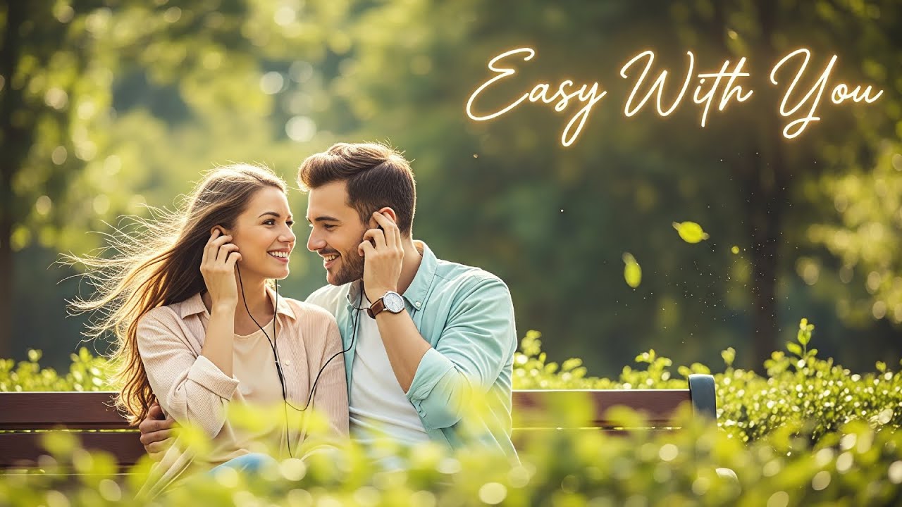 Easy With You 💕 | Playful Romantic English Love Song 2025 | Calm Feel-Good Lyric Video