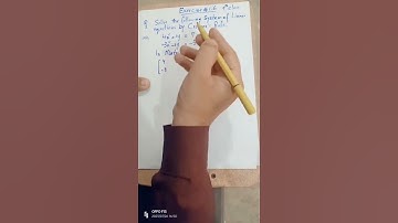 Maths 9th Class Exercise#1.6 question#1 part(vi) Solution Cramer