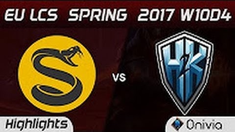 SPY vs H2K Highlights Game 1 EU LCS Spring 2017 W10D4 Splyce vs H2K Gaming
