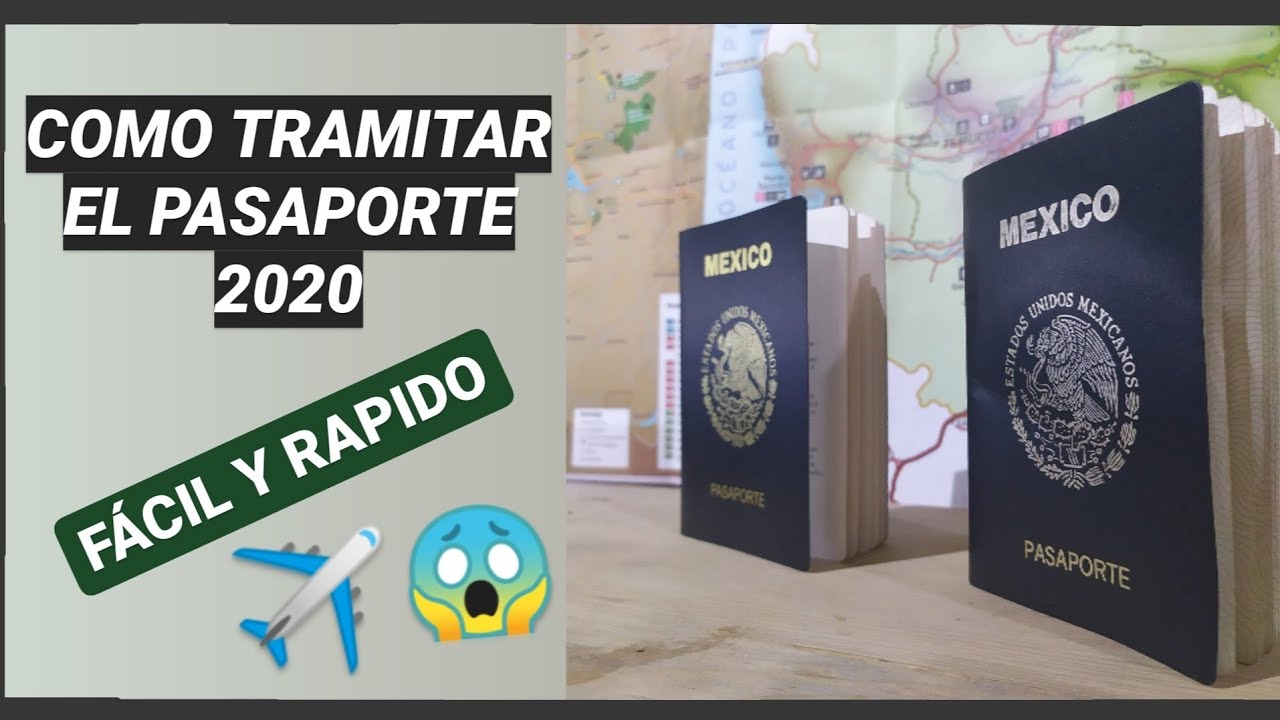 CÓMO TRAMITAR EL PASAPORTE MEXICANO 2020 ? | FÁCIL Y RÁPIDO 😱🕔 - YouTube