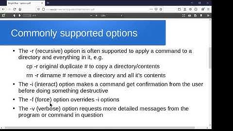 Linux command options and history