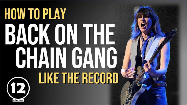 Back on the Chain Gang Guitar version - Guitar performance video thumbnail