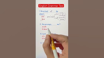 Test your English Grammar