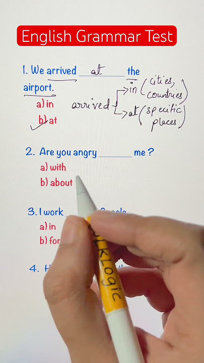 Test your English Grammar