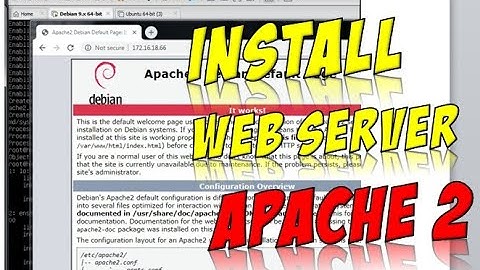 12. Debian 9 Install apache2 web server