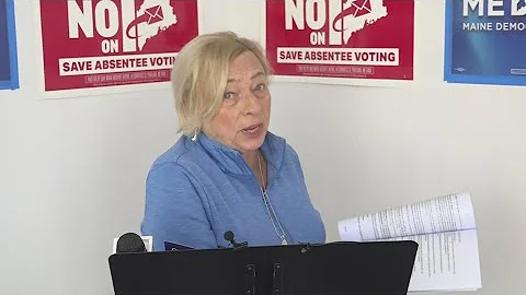 Gov. Mills urges Mainers to vote 'No' on Question 1