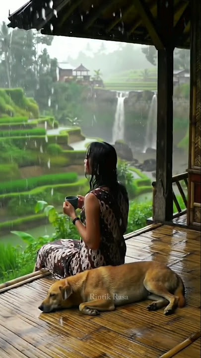 Secangkir Kopi di Bawah Hujan 🌧️☕#shorts