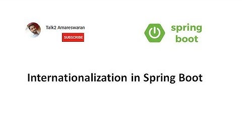 Internationalization in Spring Boot