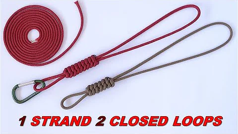 Single Strand 2 Closed Loops - Make a West Country Whipping Paracord Lanyard / Key Fob - DIY CBYS