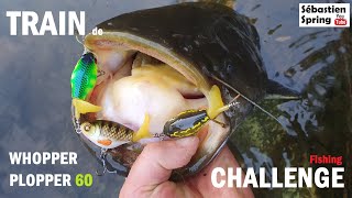 Je pêche avec un TRAIN de WHOPPER PLOPPER 60 !!!