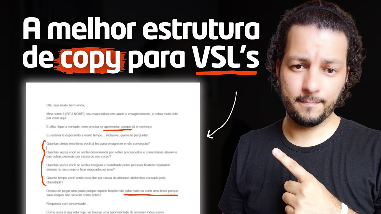 Como fazer uma copy para VSL: A melhor estrutura de roteiro para vídeo de vendas de alta conversão