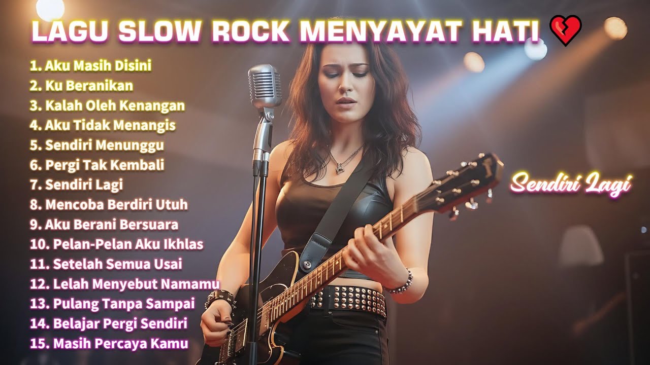 LAGU SLOW ROCK MENYAYAT HATI 💔 Sendiri Lagi