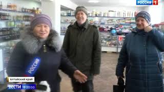Репортаж из сугроба в Алтайском Крае много снега
