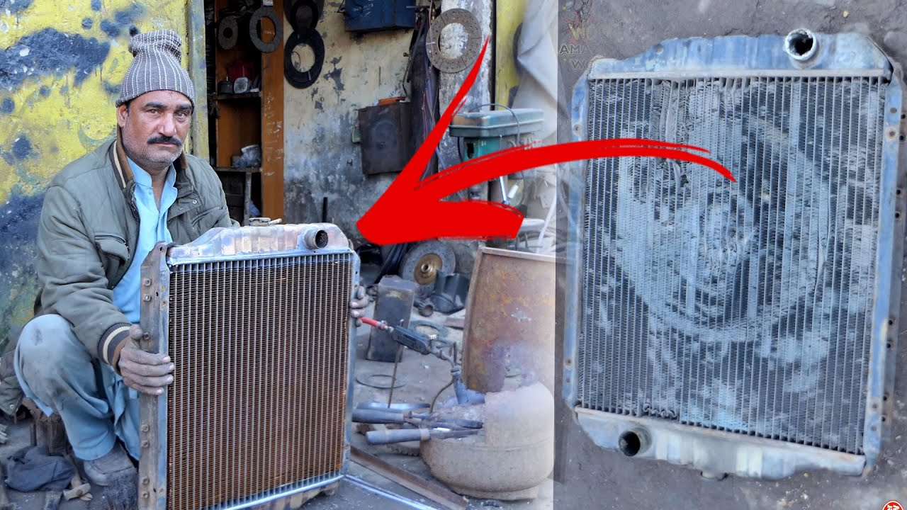 Amazing Technique of restoration radiator | radiator repairing and rust remover part 1