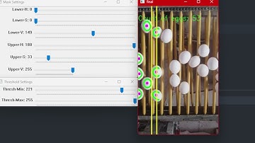 OpenCV | Python | Egg Counting Industrial App Project