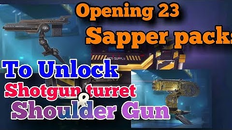 Opening 23 Sapper Packs To Unlock Shotgun turret and Shoulder Gun in modern combat 5|Opening packs#3