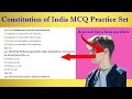 Constitution of India MCQ Practice Set ||