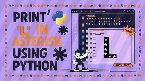 How to print L alphabet with python || Step by Step