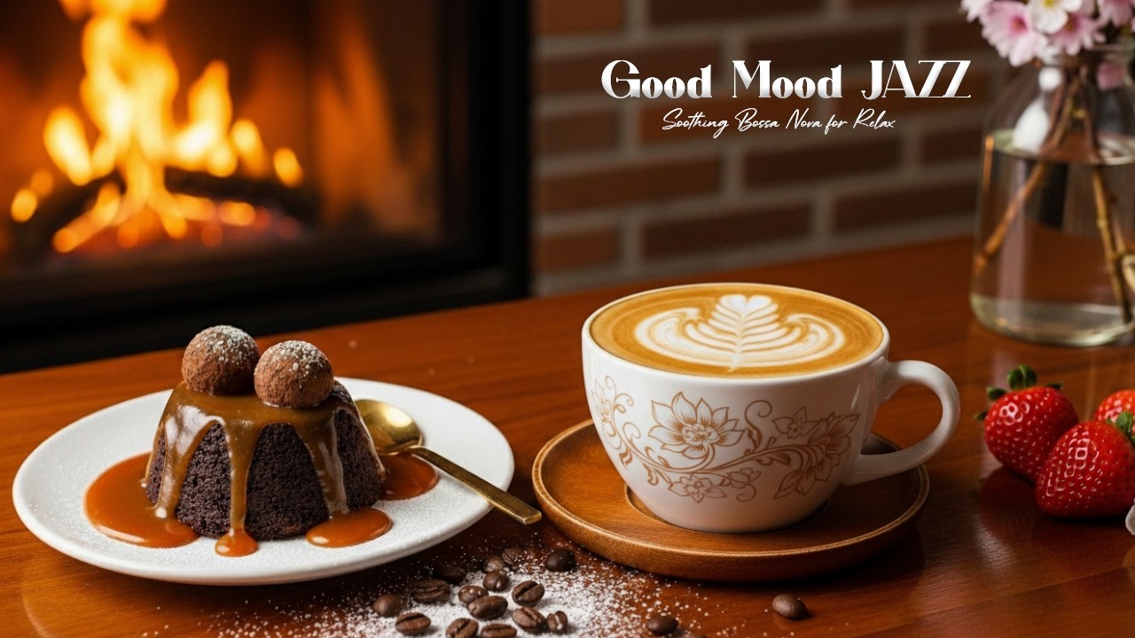 Positive February Coffee Jazz☕ Bossa Nova Background Music for Great Moods, Stress Relief & Relaxing