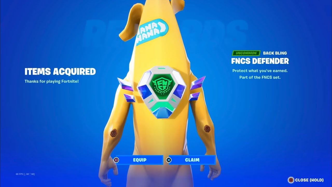 HOW TO GET FNCS DEFENDER BACK BLING IN FORTNITE! YouTube
