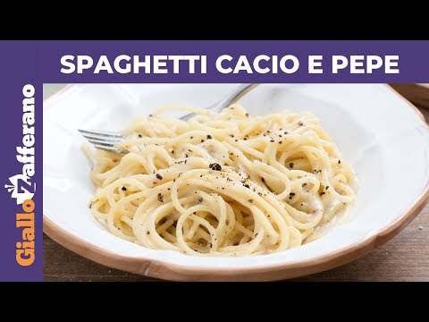 SPAGHETTI CACIO E PEPE: RICETTA PERFETTA