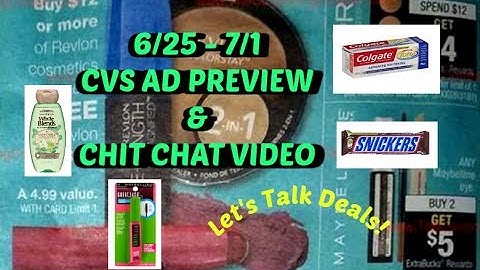 6/25-7/1 CVS Ad Preview & Chit Chat Video