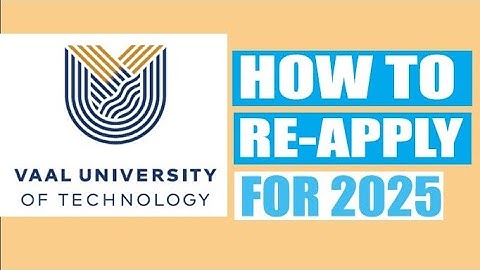 How to Re-apply at VUT | Vaal University of Technology 2025 latest video