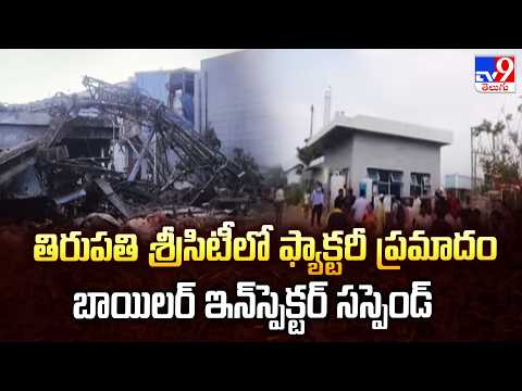 Sri City Boiler Blast : తిరుపతి శ్రీసిటీలో ఫ్యాక్టరీ ప్రమాదం   బాయిలర్ ఇన్‌స్పెక్టర్‌ సస్పెండ్ - TV9 - TV9