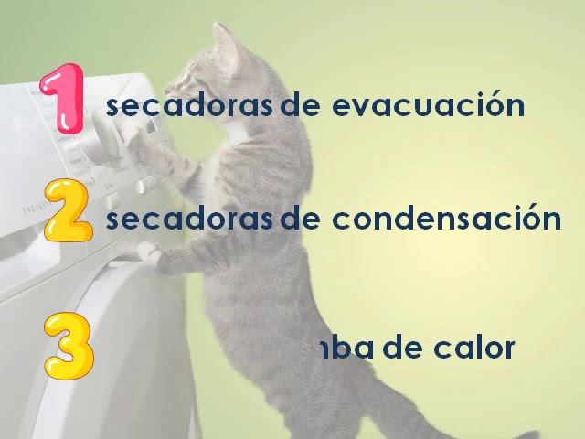 💧🧦Tipos de secadoras de ropa: evacuación, condensación y bomba de calor.  