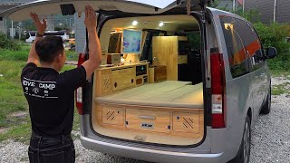 Process of Converting a Used Van into a Luxury Camping Car. Korea Campervan Factory