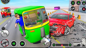 Crazy tuk tuk rickshaw 3D gameplay all levels | Rescue mission #new #tuktuksimulator #androidgames