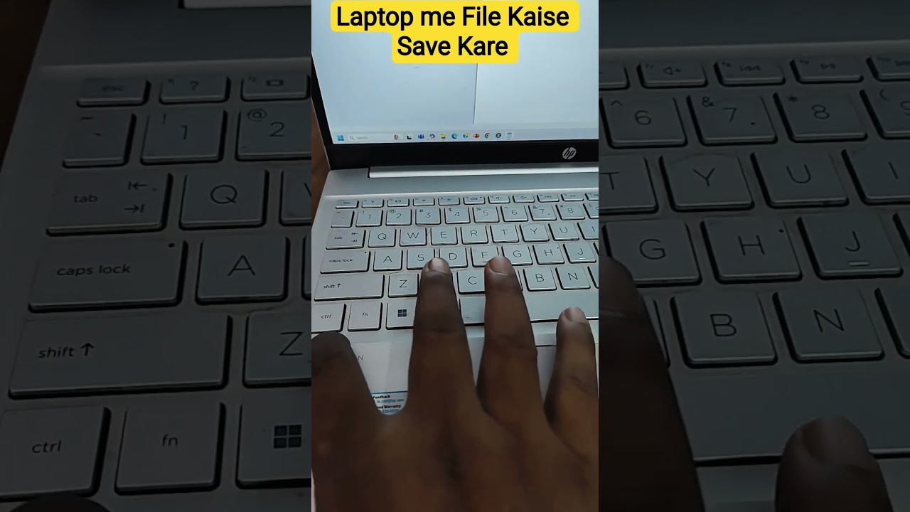 Laptop Me File Save Kaise Kare || 