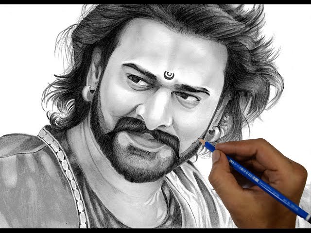 Bahubali Prabhas Drawing by Marthand prabhas bahubali darling  prabhasfans  Celebrity drawings Pencil sketch portrait Art drawings  sketches pencil