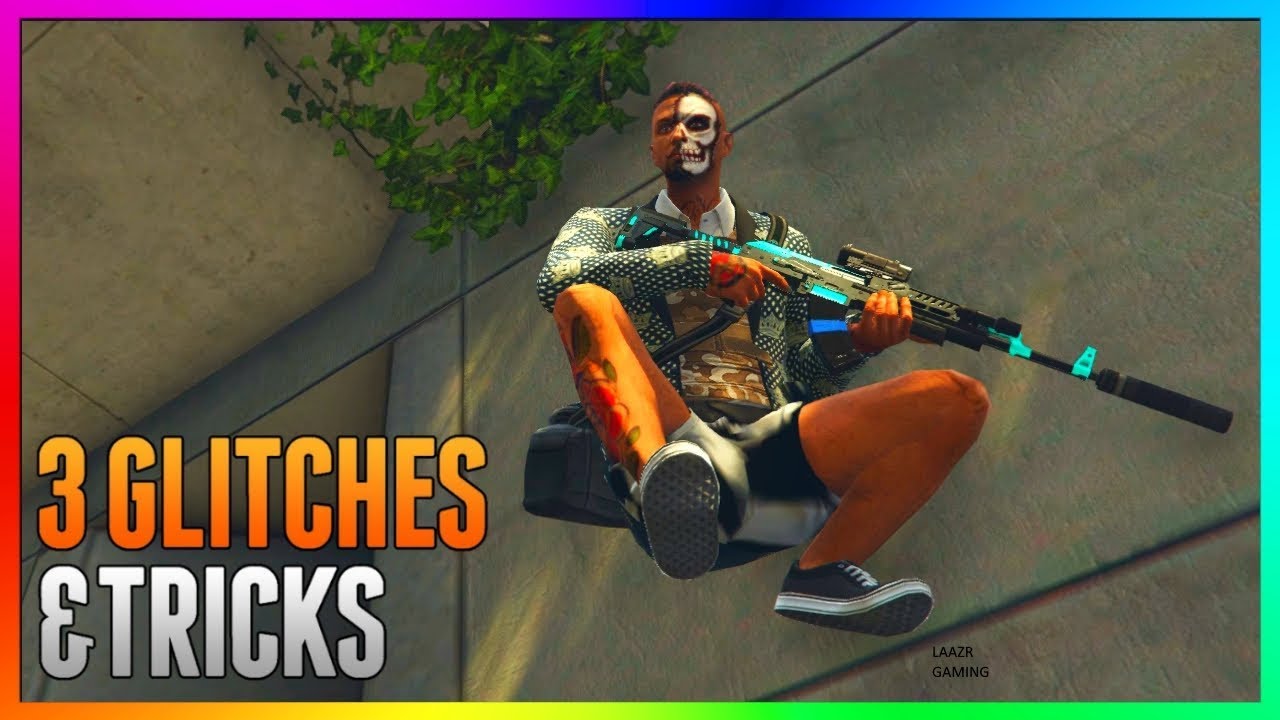 GTA 5 Online - 3 NEW GLITCHES & TRICKS (Float Mid-Air, Secret Wallbreach & Funny Diving Glitch)