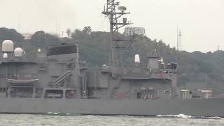 海上自衛隊練習艦 せとゆき 関門海峡航行
