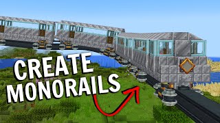 I Tried Making Monorails in Minecraft Create!