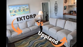 Ikea Ektorp and Uppland sofa comparison