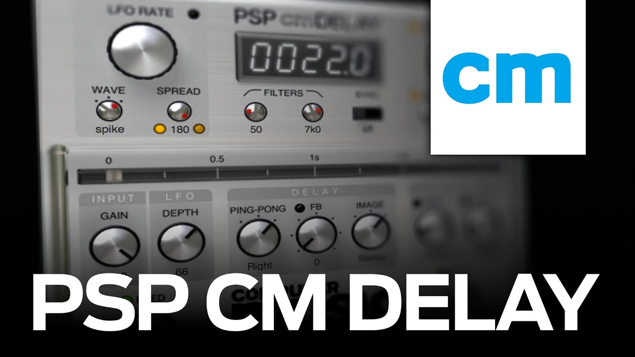 VST/AU/AAX delay plugin: PSP Audioware cmDelay - YouTube