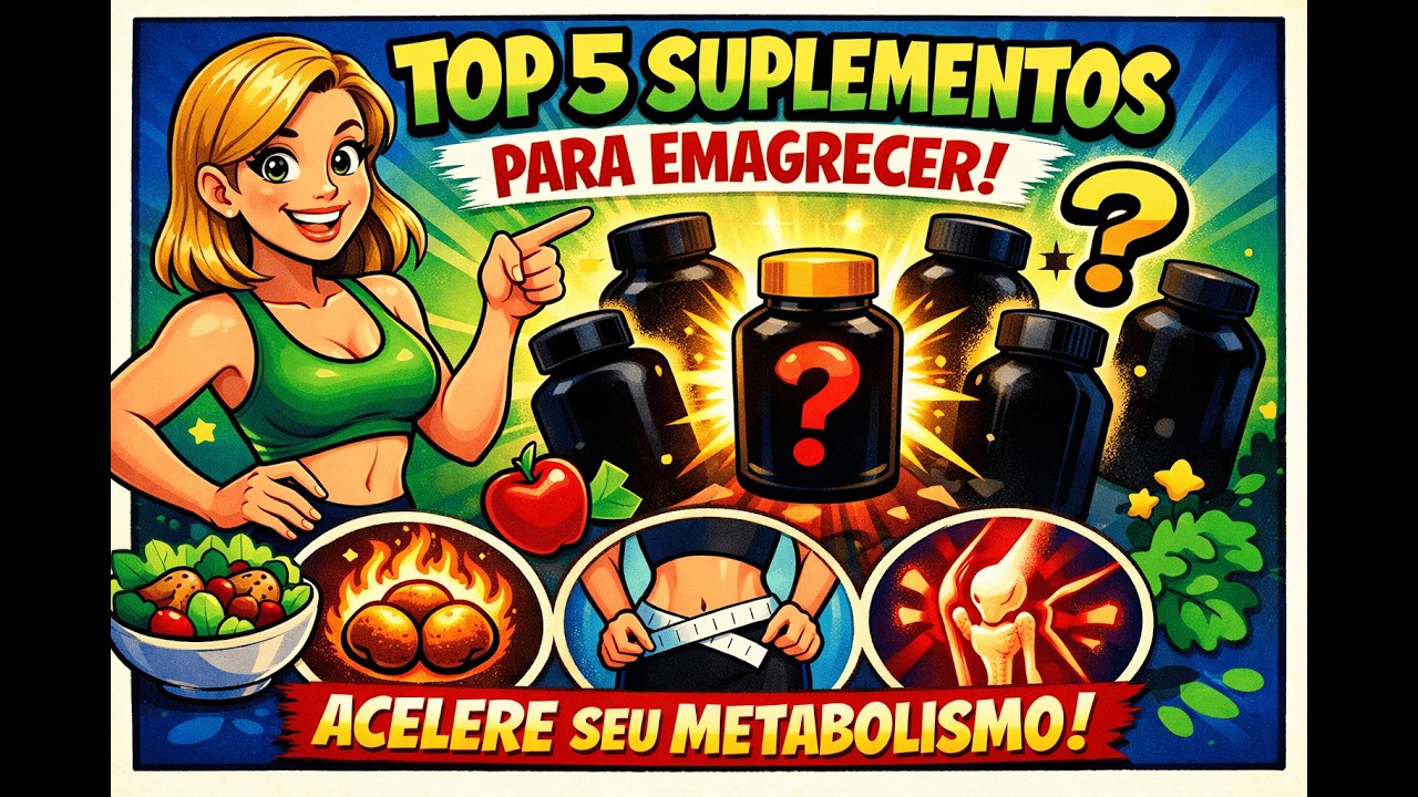 TOP 5 SUPLEMENTOS BARATOS PARA EMAGRECER (Desinflama e Tira a Fome ...